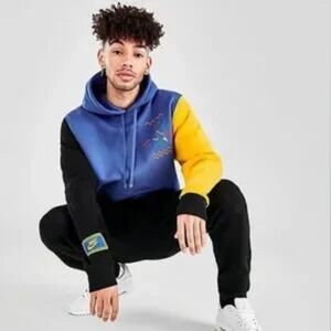 NIKE Men's Colourblock Retro Urban Jungle Hoodie Size Medium